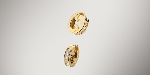 Mini boucles d’oreilles Gucci Blondie avec cristaux