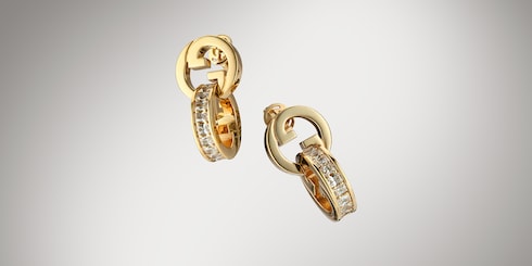 Gucci Blondie intertwined crystal earrings