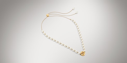 Collana Gucci Interlocking con perle