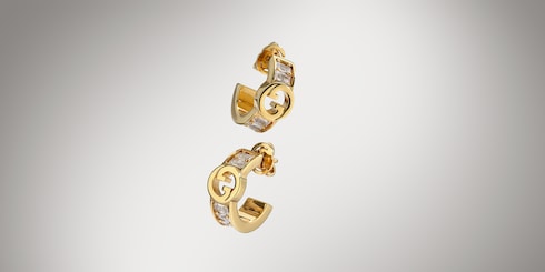 Gucci Blondie crystal mini earrings