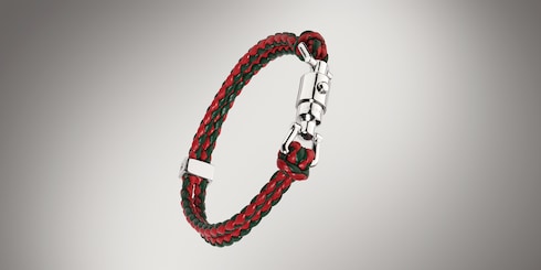 Pulsera trenzada con detalle de pistón