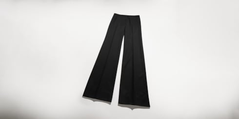 Pantalone in lana grain de poudre
