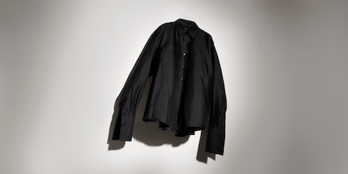 Silk shirt with embroidery