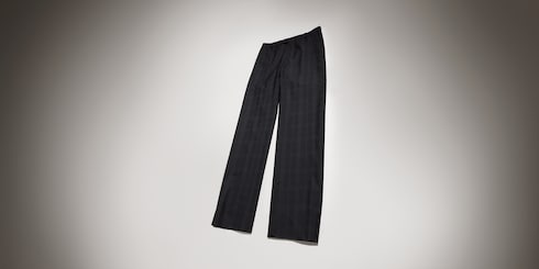 Pantalon en laine à carreaux avec Gucci fil coupé