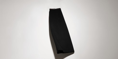 Cashmere wool long skirt