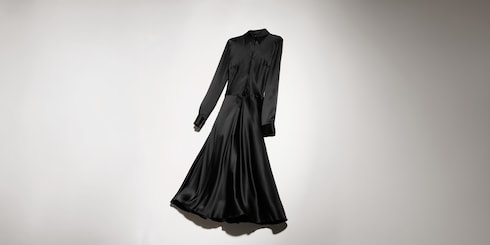 Silk satin dress