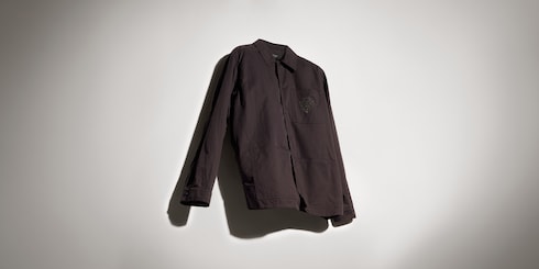 Chaqueta de sarga de algodón compacto