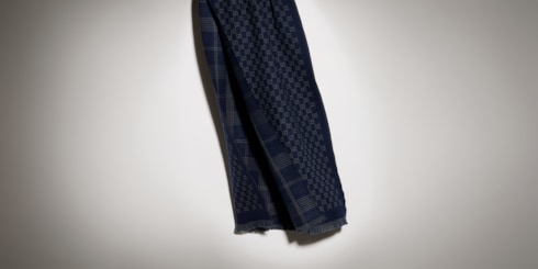Bufanda reversible de lana de jacquard