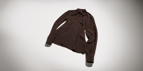 Silk crêpe de chine shirt
