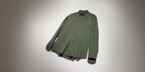 Camisa de poliamida de algodón a cuadros