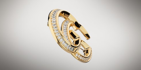 GG Marmont crystal brooch