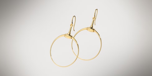 Pendientes de aro Gucci Horsebit