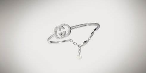 Pulsera de cristal con GG