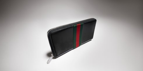 Web Trademark Brieftasche mit Rundumreißverschluss
