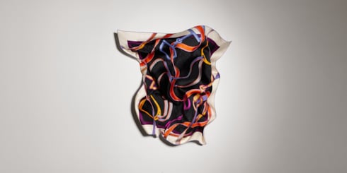 Printed GG silk jacquard carré