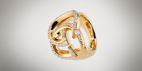 Bague ajourée GG Marmont