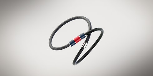 エナメル ウェブ タグ付き ラップ ブレスレット