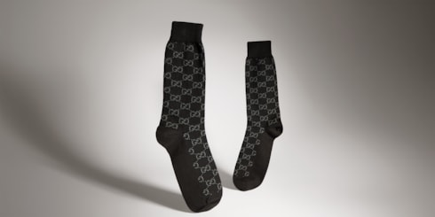Socken aus Baumwollmischung mit GG