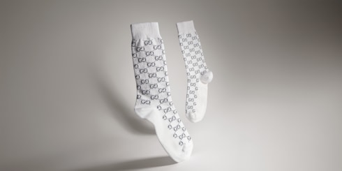 Chaussettes en coton mélangé GG