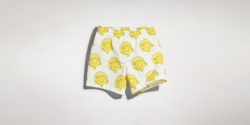 Short de baño infantil de nylon froissè