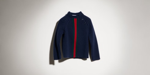 Baby wool sweater with Web