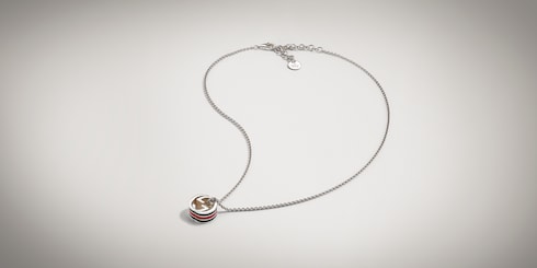 Collana con catena a pendente e Incrocio GG