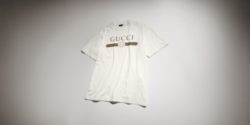 T-shirt en jersey de coton et soie avec imprimé