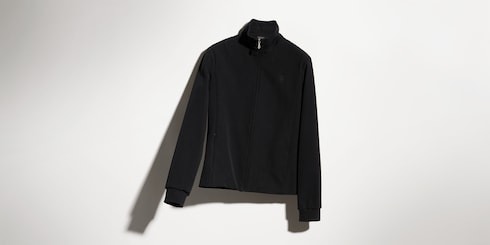 Veste zippée en gabardine de nylon stretch