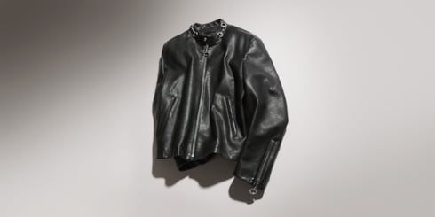 Leather jacket with Horsebit