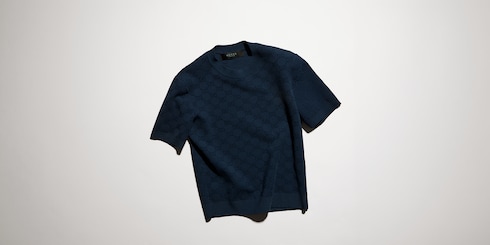 Maglia in tessuto fine GG jacquard