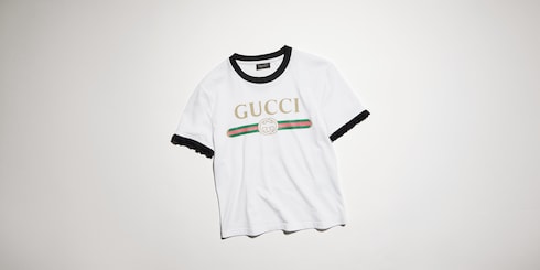 Cotton jersey T-shirt with print