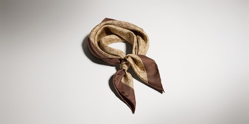 Carré in twill di seta stampata