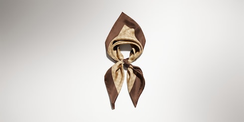 Carré in twill di seta stampata