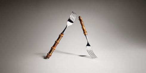 Fourchette Bamboo, lot de deux