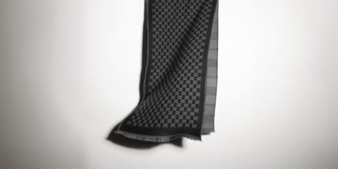 Bufanda reversible de lana de jacquard