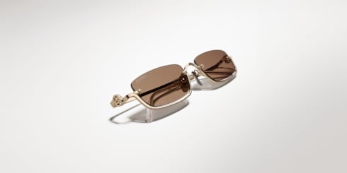 Sonnenbrille mit rechteckigem Rahmen