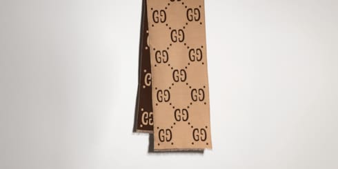 Schal aus GG Jacquard aus Wolle und Seide