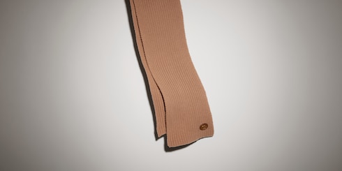 Wool cashmere scarf with Double G