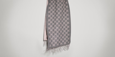 Bufanda de cashmere con GG