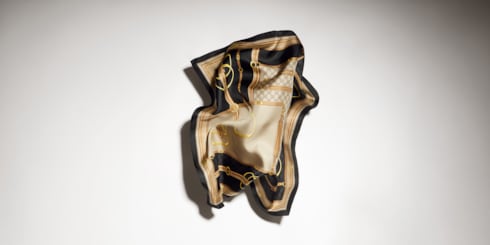 Printed silk twill carré
