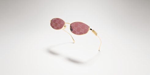 Sonnenbrille mit ovalem Rahmen