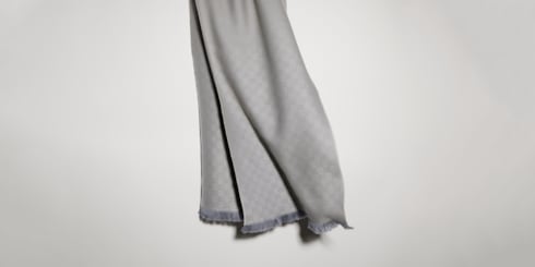 GG wool scarf