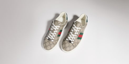 Gucci Ace Damensneaker mit Web