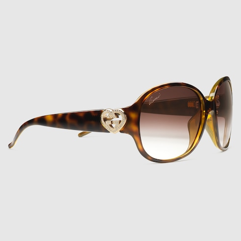 Gさん専用　HEART LOGO SUNGLASSES Gucci Gold Heart Sunglasses Gucci