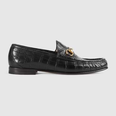 gucci loafers crocodile