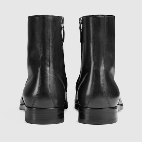 gucci leather jodhpur boots