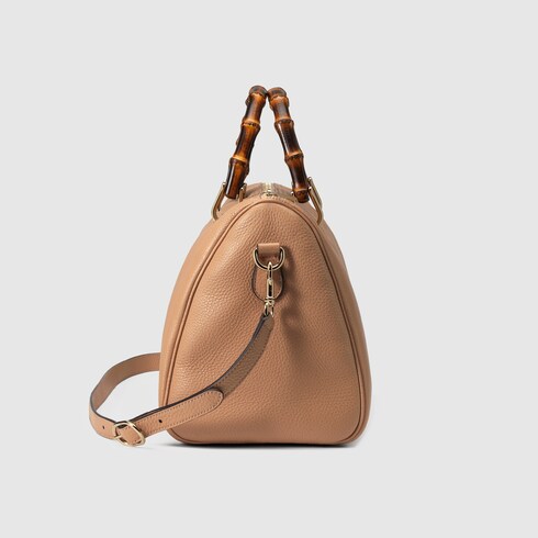 Bamboo Shopper medium tote bag in rose beige leather GUCCI Australia