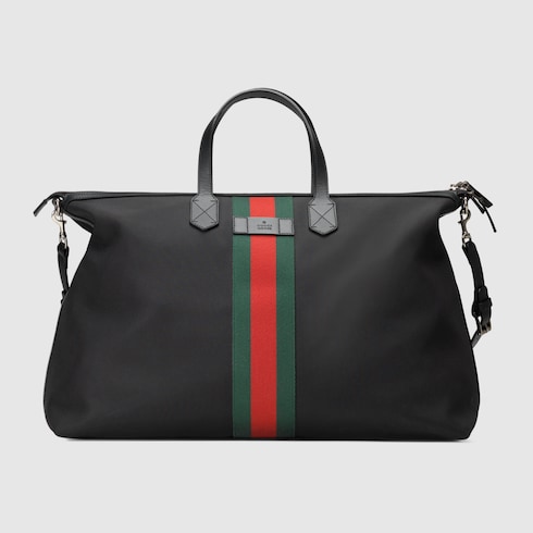 gucci techno canvas duffle bag