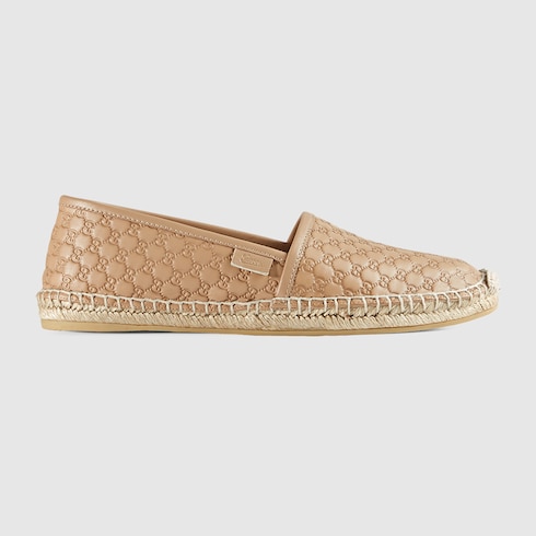 Women s Microguccissima espadrille in beige microGuccissima GUCCI AE