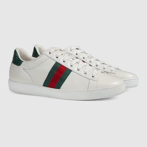 Ace Sneaker with Leather in White for 